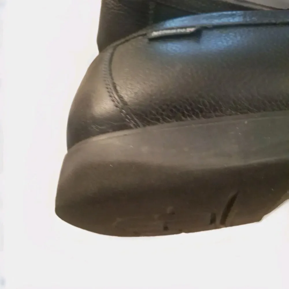 Mephisto Loafers Black Pebbled Leather Mens Shoes Air-Relax Slipons Sz 13